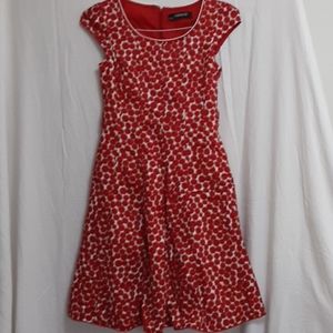 Retro Vintage Inspired Red Dress